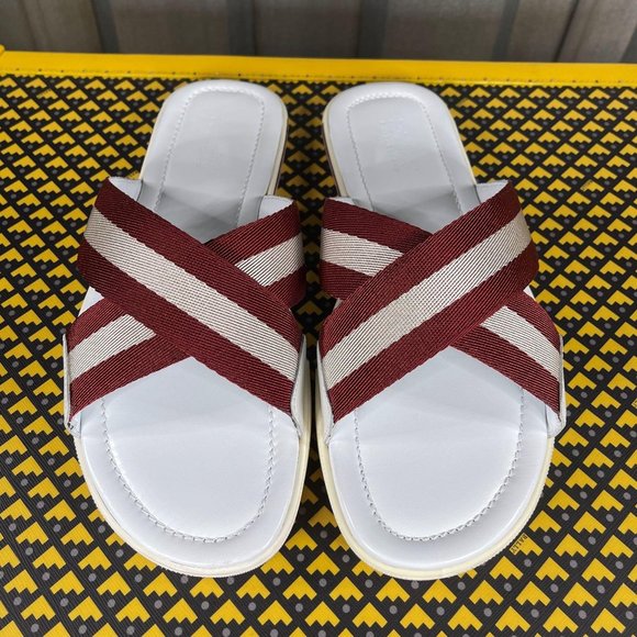Bally Bonks Red Synthetic Fabric Sandals US 6 - Picture 2 of 4